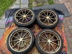 JR37 velgen + banden 5x100, Auto-onderdelen, Banden en Velgen, Ophalen, 18 inch, Banden en Velgen, Personenwagen