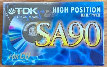 Cassette TDK SA90 non utilisée dans son emballage, Enlèvement ou Envoi, Neuf