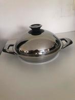 Braadpan met deksel 28 cm T&T design, Keramische plaat, Inox, Koekenpan of Braadpan, Ophalen of Verzenden