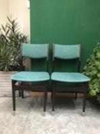 set vintage eetkamerstoelen, Ophalen, Hout, Twee, Blauw