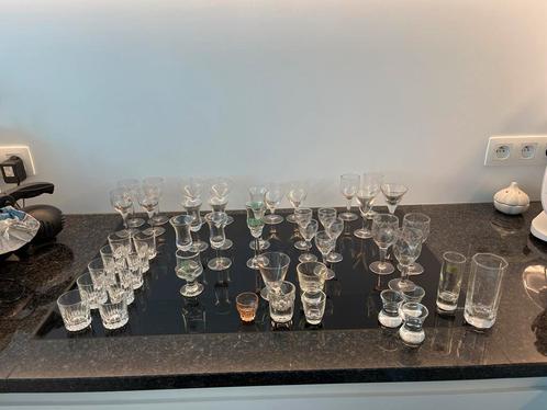 Oud lot antiek , vintage artdeco glaasjes, Verzamelen, Complete verzamelingen en Collecties, Ophalen of Verzenden
