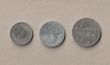 Roemenië : 3 versch. (gebruikte) munten : 1960-1966-1982 beschikbaar voor biedingen
