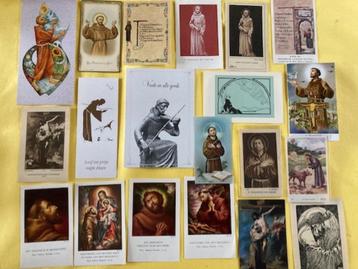 20 prenten / kaarten heilige Franciscus van Assisi beschikbaar voor biedingen