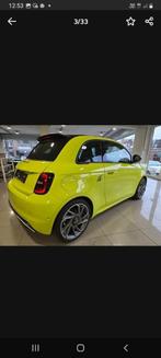 Abarth 500e cabrio scorpionissima, Auto's, 4 zetels, Zwart, Cabriolet, Alcantara