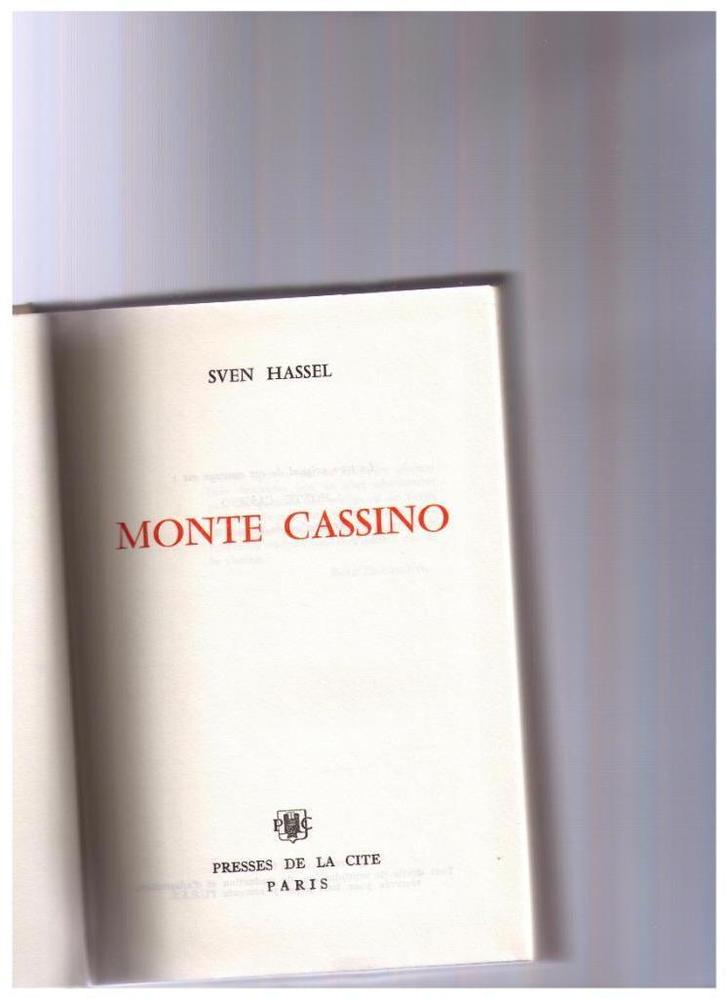 Monte Cassino, Sven Hassel , Presses de la Cité 1966, Boeken, Historische romans, Gelezen, Ophalen of Verzenden