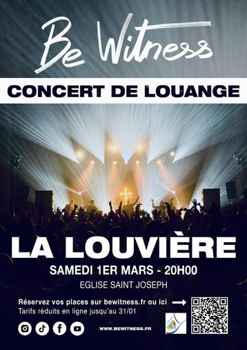 Concert Be Witness, Tickets & Billets, Mars