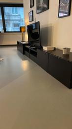 Meuble tv ikea besta marron, Maison & Meubles, Enlèvement, Utilisé