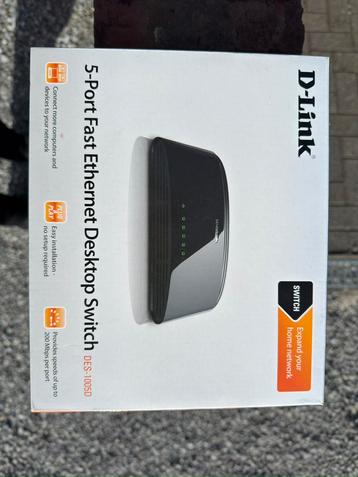 D-Link fast ethernet desktop switch nooit gebruikt beschikbaar voor biedingen