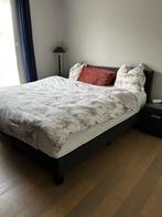 2 persoonsbed, Huis en Inrichting, Slaapkamer | Bedden, Ophalen, Gebruikt, Blauw, 210 cm