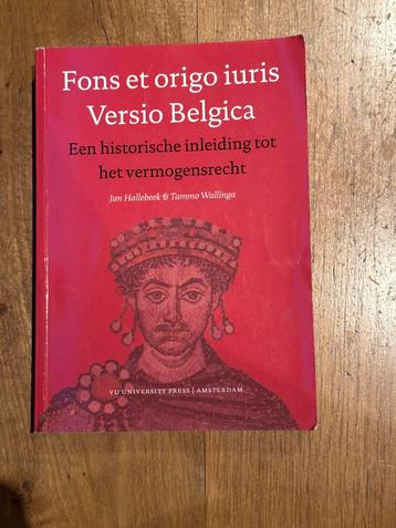 Fons et origo iuris Versio Belgica beschikbaar voor biedingen