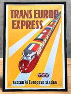 Trans Europ Express NS Spoorwegen Trein Poster in lijst, Verzenden, Nieuw, Poster