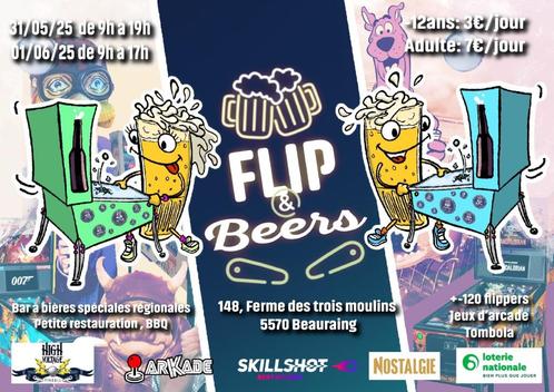 2ème salon du flipper à Beauraing le 31 mai/1juin, Verzamelen, Automaten | Flipperkasten, Nieuw, Ophalen