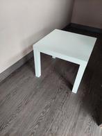 wit bijzettafeltje, Maison & Meubles, Tables | Tables d'appoint, Enlèvement, Utilisé, Carré