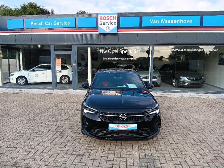 Opel Corsa F GS Line 1.2 benz turbo automaat zwart, Auto's, Opel, Particulier, Te koop, Corsa, ABS, Achteruitrijcamera, Airbags