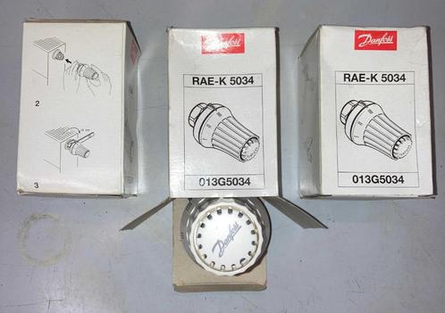 Lot de 3 vannes thermostatiques DANFOSS RAE-K 5034  M30x1,5, Bricolage & Construction, Thermostats, Neuf, Enlèvement ou Envoi