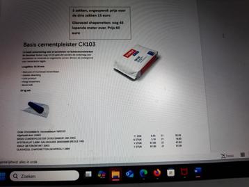 cementpleister en chapenet, Enlèvement, Neuf