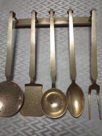 Koperen keukenset en bedwarmer, Antiek en Kunst, Ophalen of Verzenden, Koper