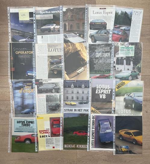 LOTUS ESPRIT - ARTIKELS, Boeken, Auto's | Folders en Tijdschriften, Ophalen of Verzenden