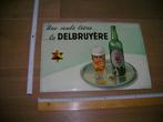 Panneau publicitaire pour la bière Delbruyère, Comme neuf, Enlèvement ou Envoi, Panneau publicitaire