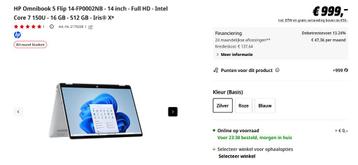 HP omnibook 5 Flip  beschikbaar voor biedingen