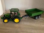 John Deere speelgoedtractor met aanhangwagen, Kinderen en Baby's, Ophalen of Verzenden, Gebruikt