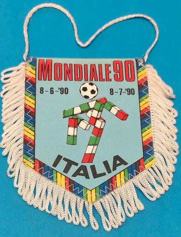 Italië wk voetbal 1990 uitzonderlijk vintage vaantje voetbal