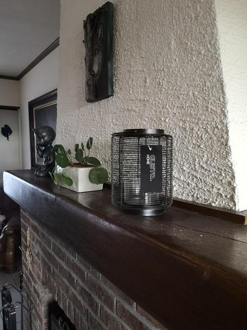 Metalen mandje - Gusta Windlicht – NIEUW, Huis en Inrichting, Woonaccessoires | Schalen en Manden, Glas, Verzenden