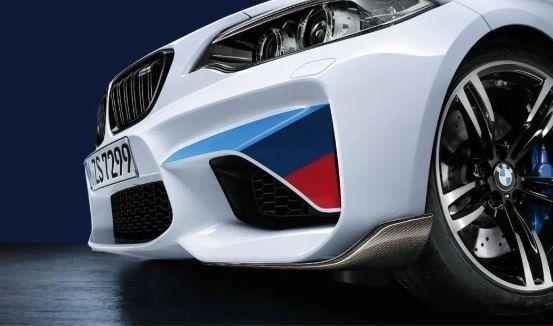 M Performance Carbon voorbumper lip spoiler set nieuw BMW 2, Auto-onderdelen, Carrosserie, Achterklep, BMW, Nieuw, Herkomst onderdeel bekend