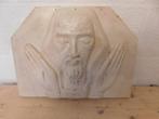 zware Jezus Christus stenen plaket., Antiek en Kunst, Ophalen