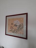 Chinese tekening 50x44cm in chinese kader, Huis en Inrichting, Ophalen, Zo goed als nieuw