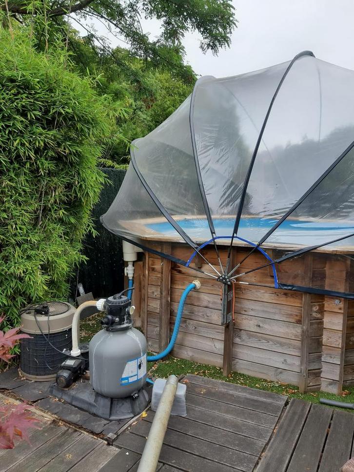 Houten opbouwzwembad van Azalp, Tuin en Terras, Zwembaden, Zo goed als nieuw, Opzetzwembad, 80 tot 120 cm, 400 cm of meer, 300 cm of meer