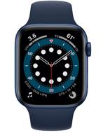 Apple Watch 6/ 3-4 keer gebruikt, nieuw!!!, Handtassen en Accessoires, Smartwatches, Blauw, Apple, IOS, Zo goed als nieuw