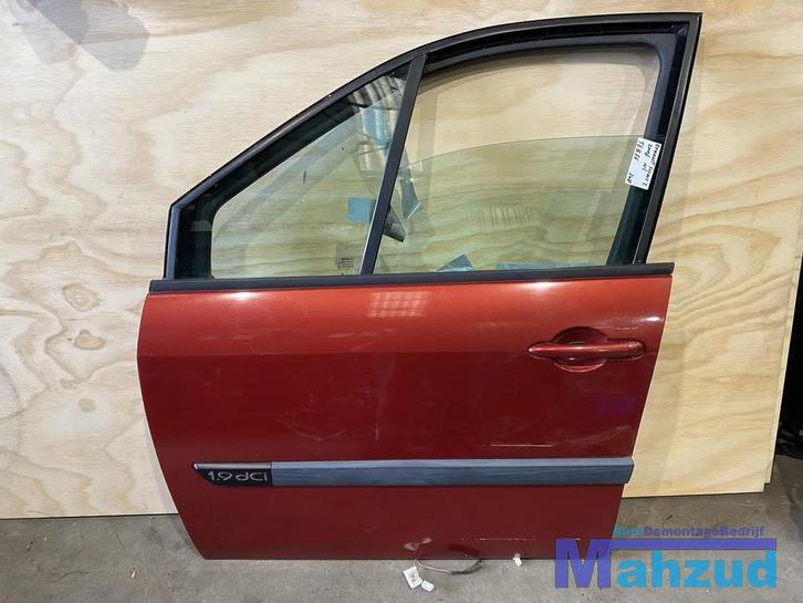Renault Scenic 2 Rood TEB76 Links voor deur portier 04-09, Auto-onderdelen, Carrosserie, Deur, Renault, Voor, Links, Gebruikt