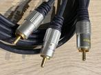 SCART naar COMPOSIET 2 Meter 24 Karaat Goud schak. IN/OUT, Audio, Tv en Foto, Audiokabels en Televisiekabels, Ophalen of Verzenden