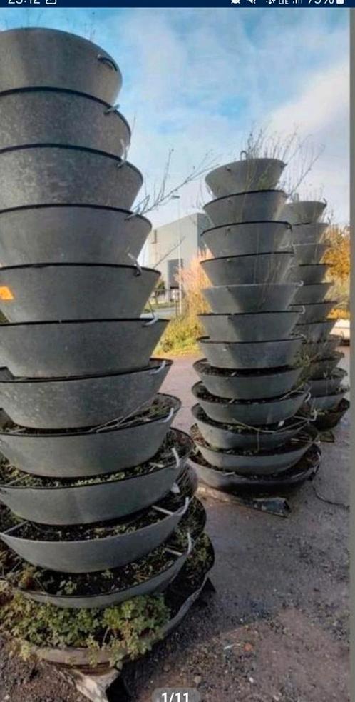 Flowertower bloementoren bloembak bloempot planten, Tuin en Terras, Bloembakken en Plantenbakken, Gebruikt, Tuin, Ophalen of Verzenden