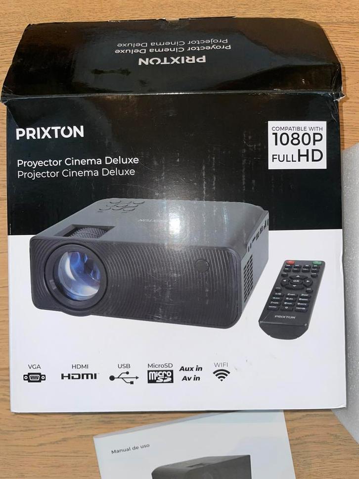 PRIXTON Cinema Delux, TV, Hi-fi & Vidéo, Projecteurs vidéo, Comme neuf, LED, Full HD (1080), Enlèvement ou Envoi