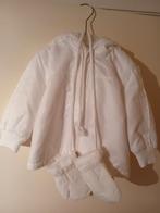 Warme witte jas met bijpassende wanten - maat 86, Kinderen en Baby's, Ophalen of Verzenden, Nieuw, Meisje, Jasje