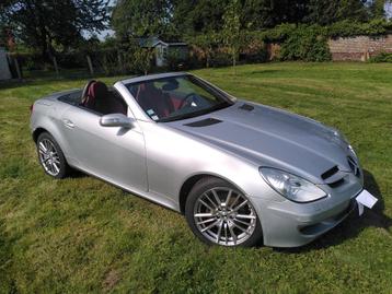 Mercedes SLK 200, Autos, Cuir, Argent ou Gris, Achat, Boîte manuelle