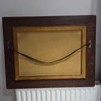 Oud schilderij - Landschap met kerkjes, Antiek en Kunst, Ophalen of Verzenden