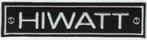 Hiwatt stoffen opstrijk patch embleem, Verzenden, Nieuw, Kleding