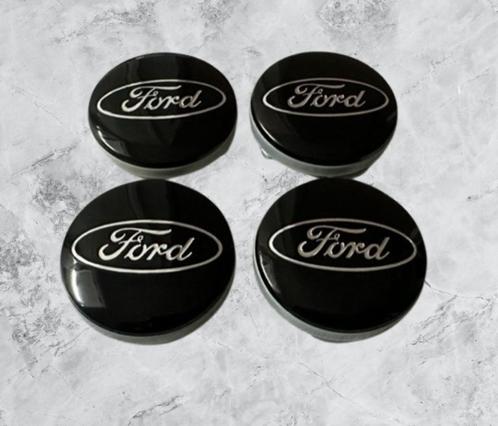 Ford zwarte Naafdoppen /Naafkappen 54mm Set van 4 stuks, Auto diversen, Wieldoppen, Nieuw, Verzenden