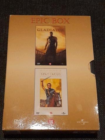 Dvd box Epic movies; spartacus & Gladiator disponible aux enchères