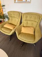 Leuke vintage draaistoelen, Maison & Meubles, Fauteuils, Enlèvement, Comme neuf, Tissus, Jaren 70