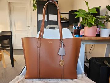 Tory burch perry tote handtas in camel