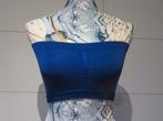 Blauwe bandeau - dames topje, Enlèvement ou Envoi, Bleu, Sans manches