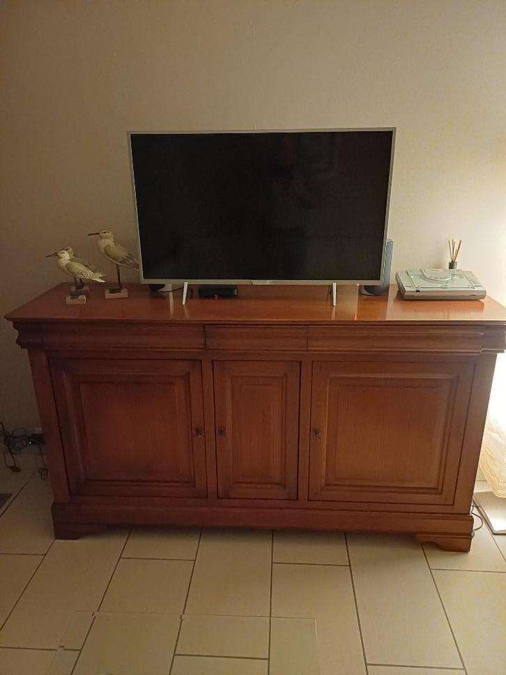 Tafel  , 4 stoelen en bijhorende kast, Huis en Inrichting, Tafels | Eettafels, Gebruikt, 50 tot 100 cm, 150 tot 200 cm, Vier personen