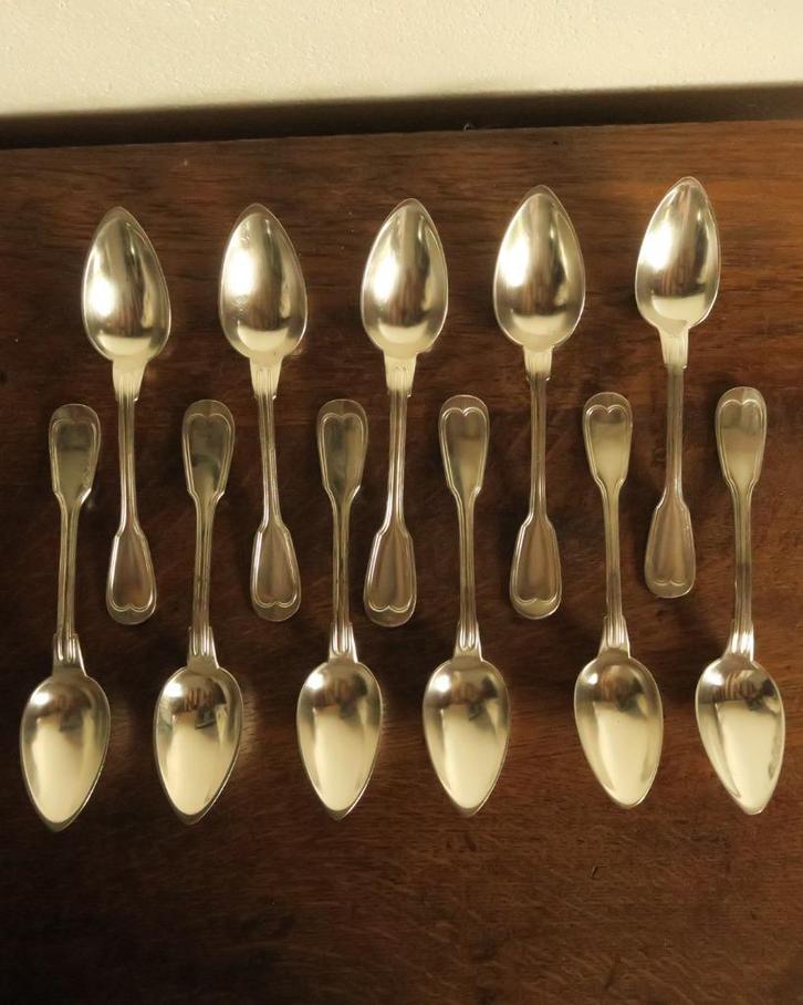 11 cuillères à soupe OW, Antiek en Kunst, Antiek | Bestek, Ophalen of Verzenden