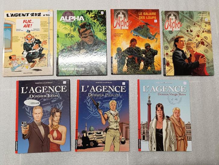 BD Agent 212: 16 / Agence 1 et 2 / Alpha 1 L'échange 1 feu 2, Boeken, Stripverhalen, Gelezen, Meerdere stripboeken, Ophalen of Verzenden
