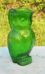 pichet chouette en verre vert, Antiquités & Art, Enlèvement ou Envoi