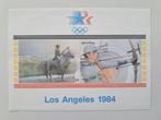 Vintage Postzegelblok - Olympische Spelen 1984 Los Angeles, 1 plakker, Olympische Spelen, Ophalen of Verzenden, Zonder stempel